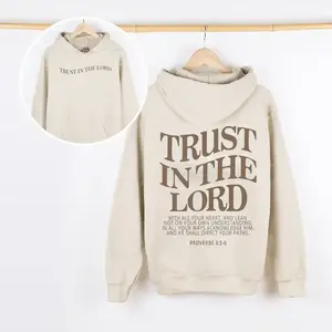 Trust God Hoodies - Fashionable Christian Hoodies, Aesthetic Jesus Hoodies, Women's Faith Clothing, Religious GiftsRAIMENTRY