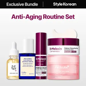 [StyleKorean] Anti-Aging Routine Set - Dr.Melaxin Cemenrete Calcium Volume Multi Balm & Eye Patch, Dr.Althea 0.1 Gentle Retinol Serum, Medicube Triple Collagen Cream 4.0, Beauty of Joseon Glow Serum: Propolis+Niacinamide