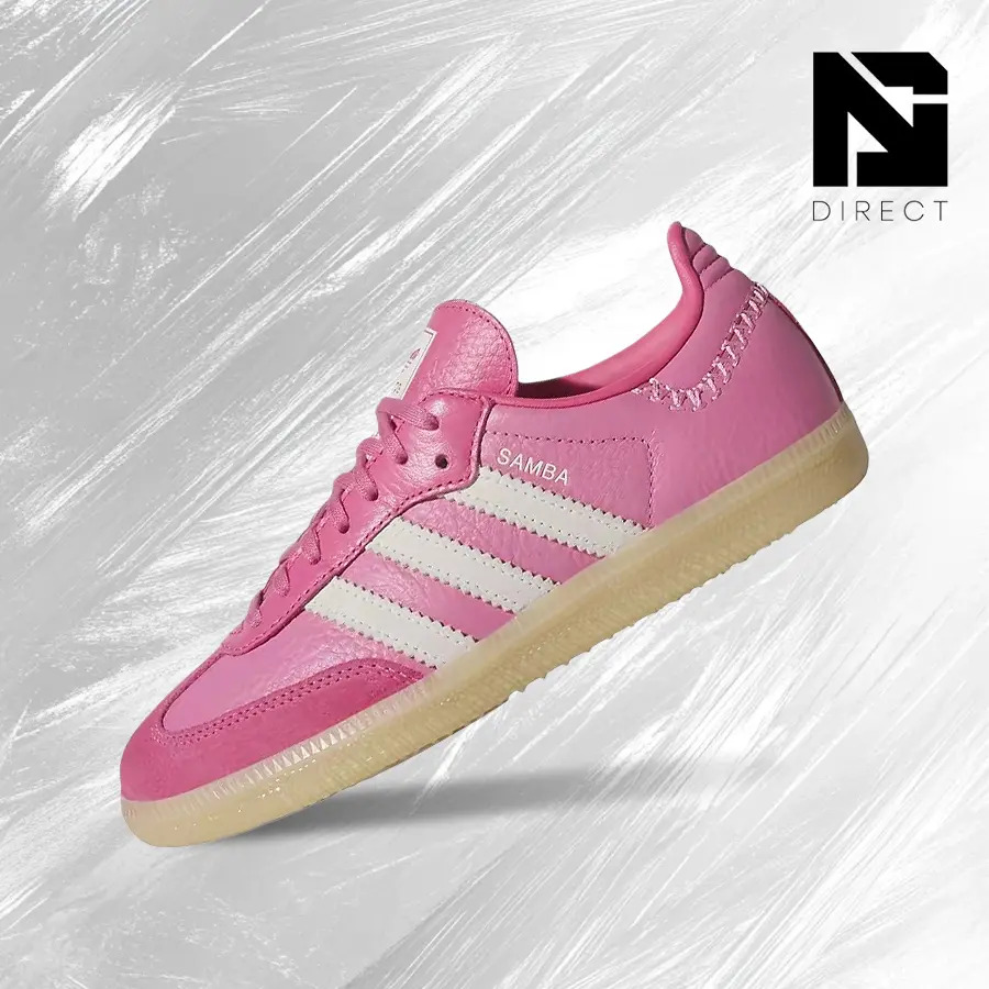 Adidas Women's Samba Bliss Pink (GS) Lifestyle Sneakers - Vintage Shoes, Shock-Absorbing Comfort, Spring-Summer Wear, Gym-Streetwear, Back to School - JQ4488, Sambas Shoes