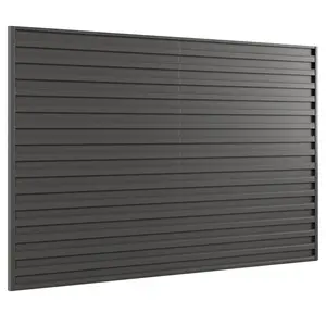 Wall Slat Panels Heavy Duty PVC Slatwall System 4ft x 8ft Seamless Interlocking Design for Easy DIY Installation Garage Workshop Tool Storage Black 75 Pounds Per Square Foot