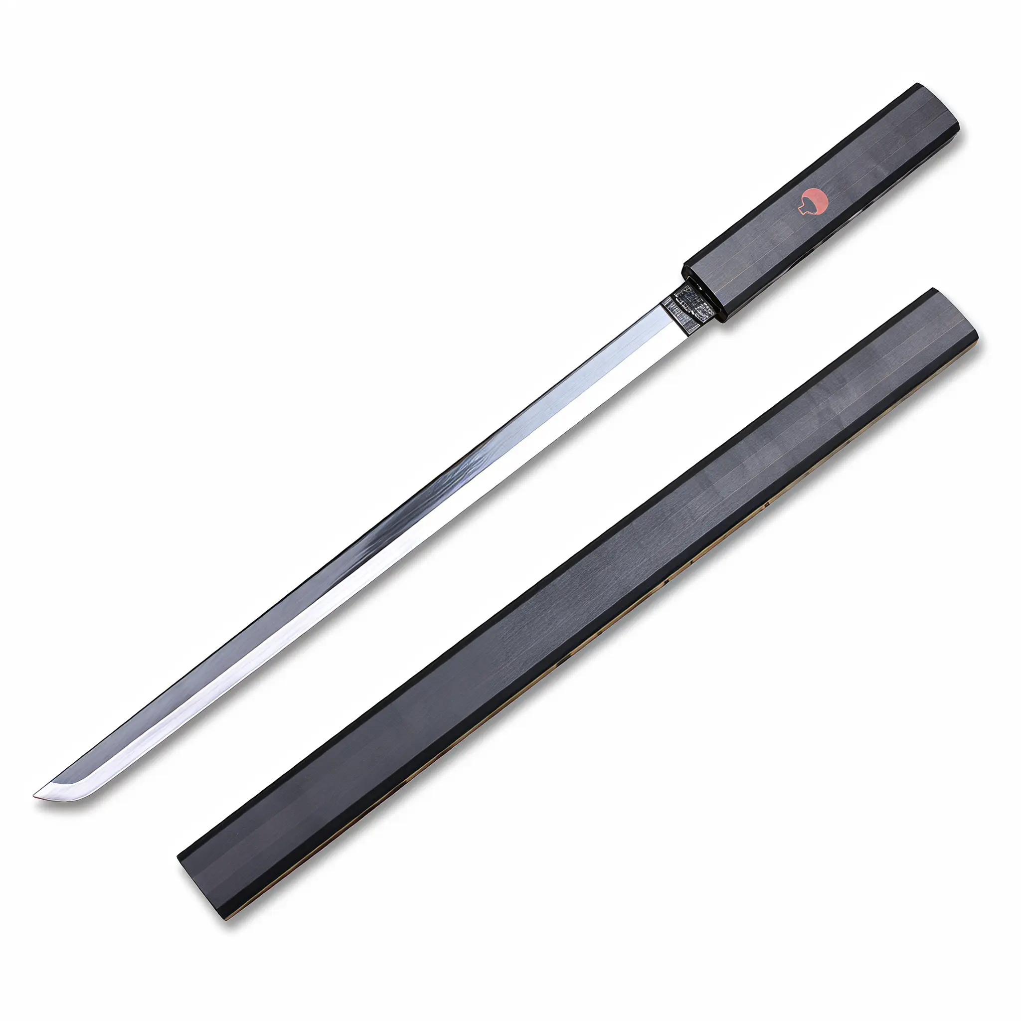Premium40" Avenger Swordsman Prop Replica - Heavy-Duty Zinc Alloy Decorative Straight Sword, Matte Black Finish, Safe Blunt Fan Collectible