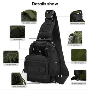 Camouflage Crossbody  Unisex Daily Use Forest  Camping Hiking Fishing  Hunting  Knight Wallet Urban  Work Tote  Hook And Loop Closurebug Shoulder Pouch adjustable underarm shoulder   accessory dog walk bag travel portable pack tactical