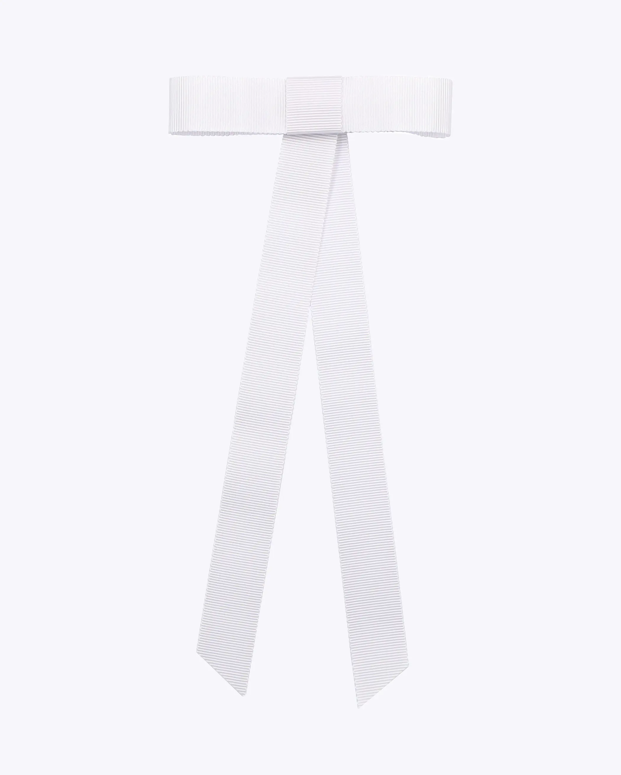 Arc and Bow The Mila Bow in White, Grosgrain Medium Train Bow