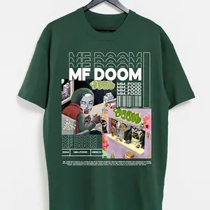 Vintage Mf Doom Hip Hop T-shirt, Mf Doom Merch, Madlib Doom All Caps Vintage T-shirt - Mm..food Poster Graphic Tee, Gift For Fan, Top Menswear Casual