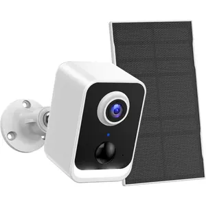 Security cameras wireless outdoor solar battery power cameras for home security wifi seguridad camara system kit surveillance monitor with motion sensor flood light alarm color night vision