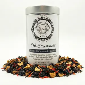 Buttery & Irresistible ‘Oh Crumpets’ Black Tea | Loose Leaf 2oz Caramelized Brown Sugar & Vanilla Infusion | Southern Seasons Teas