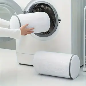 2pcs Premium Shoe Wash Bags - Mesh Laundry Pouches for Sneakers & Running Shoes, Protect Socks & Bras, Durable, Travel Organizer, Secure Zip, Machine Wash Safe