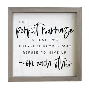 Sincere Surroundings 10" Perfect Marriage Rustic Frame Sincere Surroundings 10" Perfect Marriage Rustic Frame