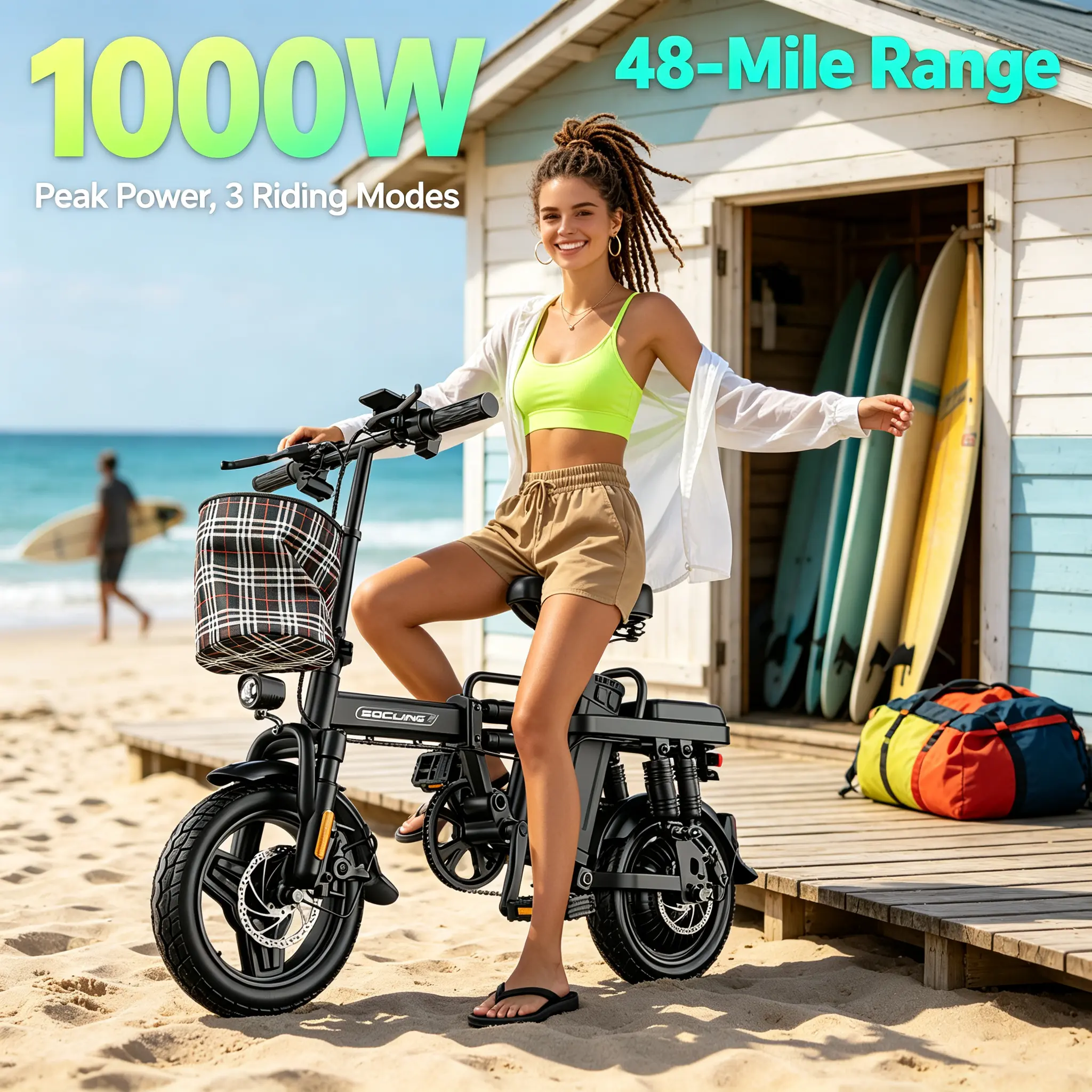 Z1 Compact Folding E-Bike for Adults | Folding Electric Bike Featuring Dual Suspension, Disc Brakes, and a Full Set of Accessories