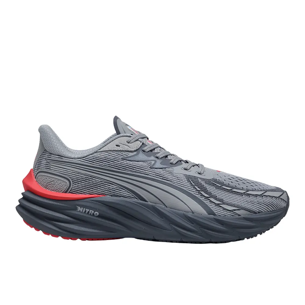 PUMA Mens Velocity Nitro 4 Running Sneakers Shoes - Grey