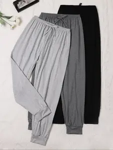 Women's Long Pants Sleepwear Loungewear 3 Pack, Comfortable Soft Pajama Sleeppants for Women, Perfect for Relaxing Nights at Home, Spring Summer Fall