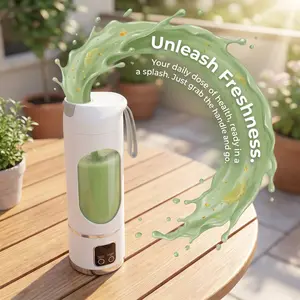 Ultimate Portable Blender!USB Rechargeable & Compact for Smoothies On-The-Go - Perfect Travel, Back To School & Gym!Leak Proof Design, Makes Shakes & Baby Food in Seconds cup juicer rechargeable mini blender vegetable outdoorfun