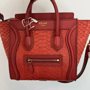 Pre-owned Celine luggage nano red bag