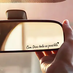 "Everything is Possible with God" Car Rearview Mirror Decal Universal Car Sticker