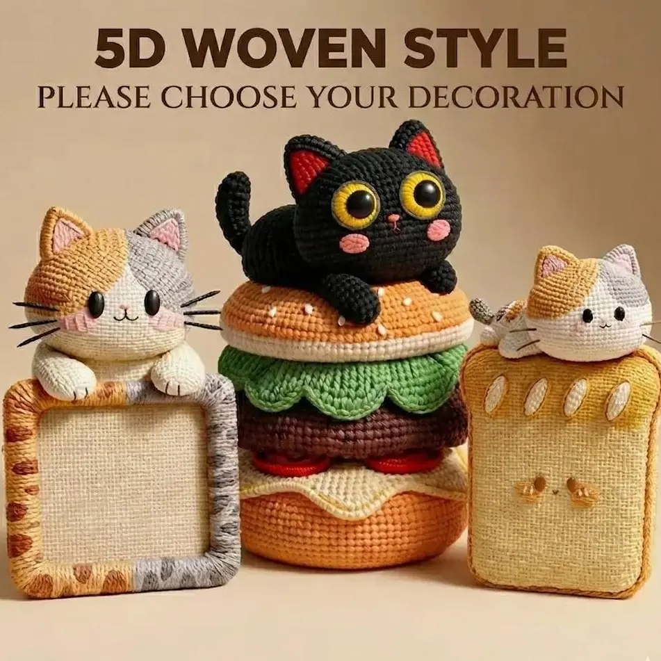 SmartWell 5D Visual Woven Art Cat Scratcher Mat, Self Adhesive Cat Scratching Pad, Durable Felt Furniture Protector Wall Guard for Indoor Cats Couch Sofa Door Home cat tree cat tree tower