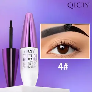 Easy Peel-Off Eyebrow Gel, Tattoo Eyebrow Gel, Tinted Eyebrow Dye Paste, Professional Waterproof and Sweatproof Eyebrow Tint, Long Lasting Brow Makeup, 10 g