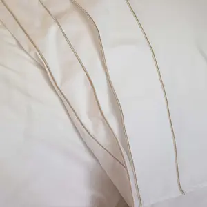 Louvre Blanc/Sable Flat Sheet