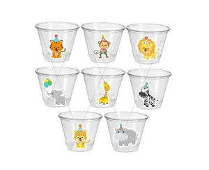 SAFARI PARTY CUPS Safari Birthday Cups Safari Birthday Safari Party Safari Decorations Safari Baby Shower Safari Favors Jungle Party Cups