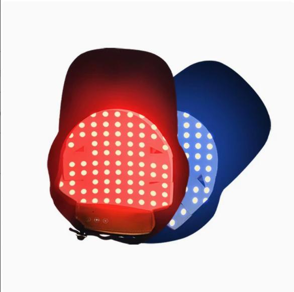 Red & Blue Light Hair Growth Cap — Unisex Scalp Care Device | Intelligent Red & Blue Light Therapy | 4 Adjustable Modes | Promotes Hair Regeneration & Prevents Hair Loss