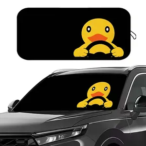 Car Sunshade with Cartoon Animals Design - Foldable Windshield Cover for Summer Heat & UV Protection, Fits Most Vehicles, Vehicle Sun Protection, Travel Essentials, Easy to Install & Store