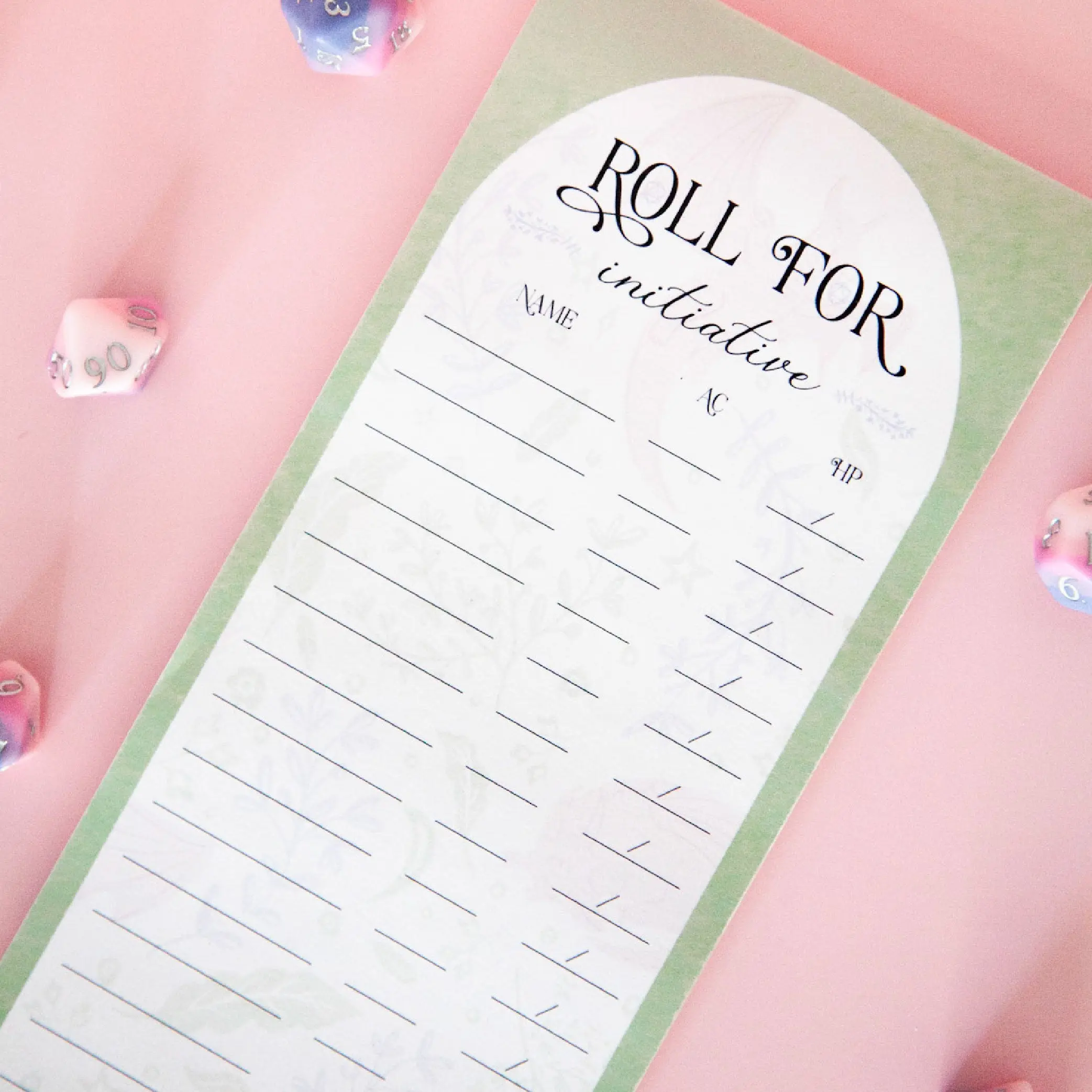 Roll Call Initiative Notepad