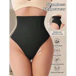 High Waist Shaping Panties Seamless Thong Shapewear Tummy Control Panties Waist Trainer Slimming Sheath Woman Flat Belly Hip Butt Lifter Briefs For Women