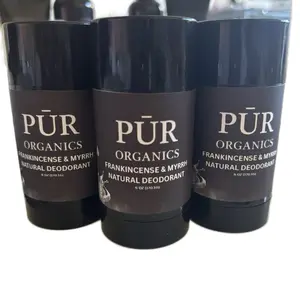 PūR Organics by Camille's Bodycare Natural Deodorant Frankincense & Myrrh 6 oz Vegan & Organic Skincare