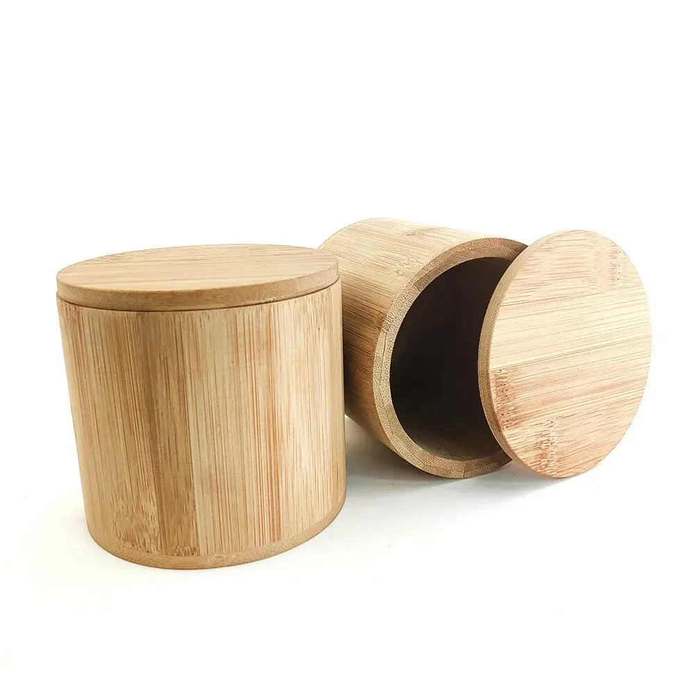 Bamboo Jar for Spices - Natural Bamboo Material, Versatile Storage Solution for Various Spices
