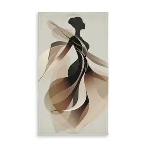 MWW C1TCLRGEED97AT 58 x 102 in. Classy Silhouette - Brown Indoor Outdoor Tablecloth for Decor