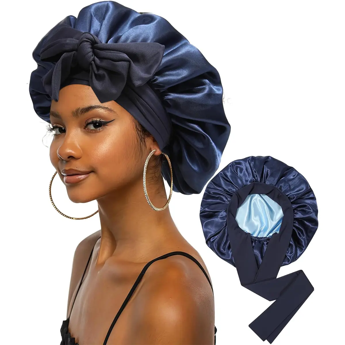 Navy Blue + Light Blue-Large