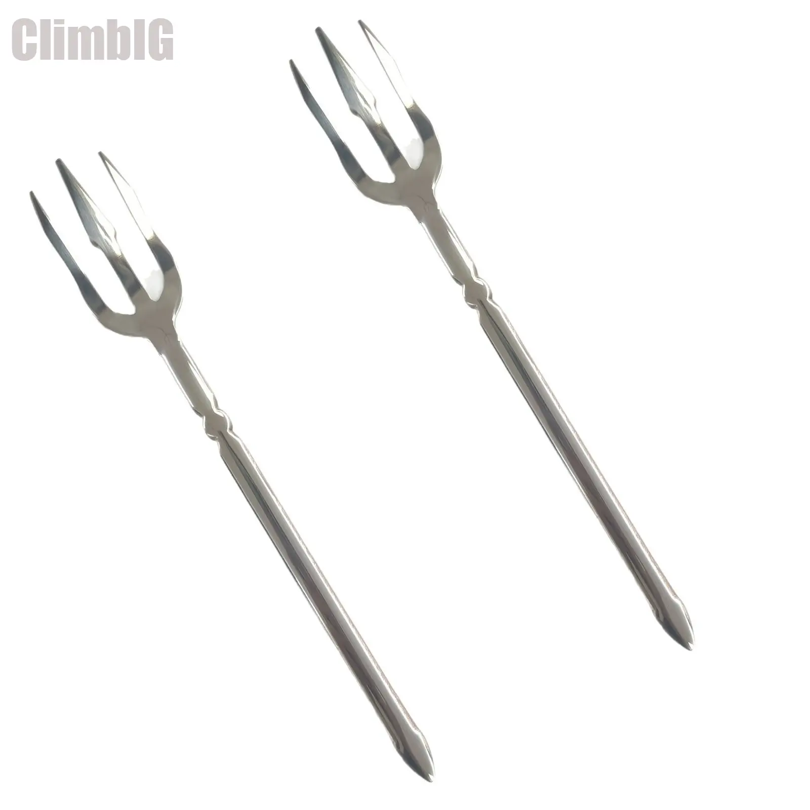Viral Gothic Trident Fork - Aesthetic Bright Silver Stainless Steel Devil Pitchfork, Light Luxury Unique Appetizer Dessert Cocktail Fruit Fork for Camping, Halloween Parties, Dark Academia Tablescapes, Outdoor