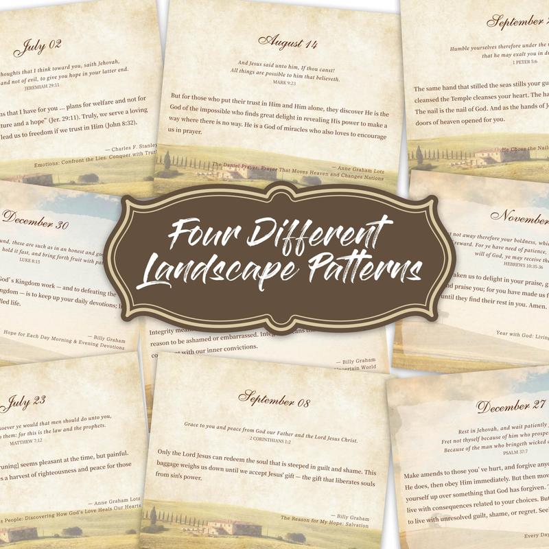 Motivational Calendar - Daily Bible Quote Calendar, 5.3" x 4.85", Undated Flip Calendar for Desk, Bible Verse Calendar, Perpetual Desk Calendar, Christian Desk Decor with Retro Thick Paper, Hardbound