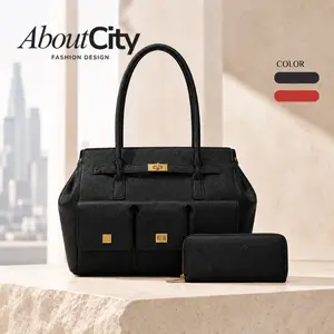 AboutCity Elegant Multi-Compartment Handbag | Chic Everyday Tote Bag for Women