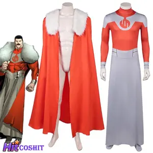 Invincible Thragg Cosplay Cloak Jumpsuit Clothes Disguise Men Roleplay Cape Bodysuit Halloween Costume Carnival Outfits Suit