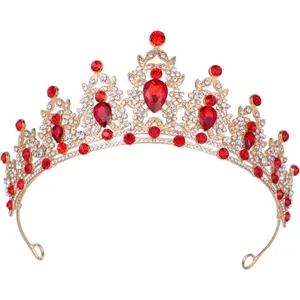 Queen Crown and Tiaras for Women and Girls-Crystal Headbands for Bridal, Princess Look in Wedding and Party