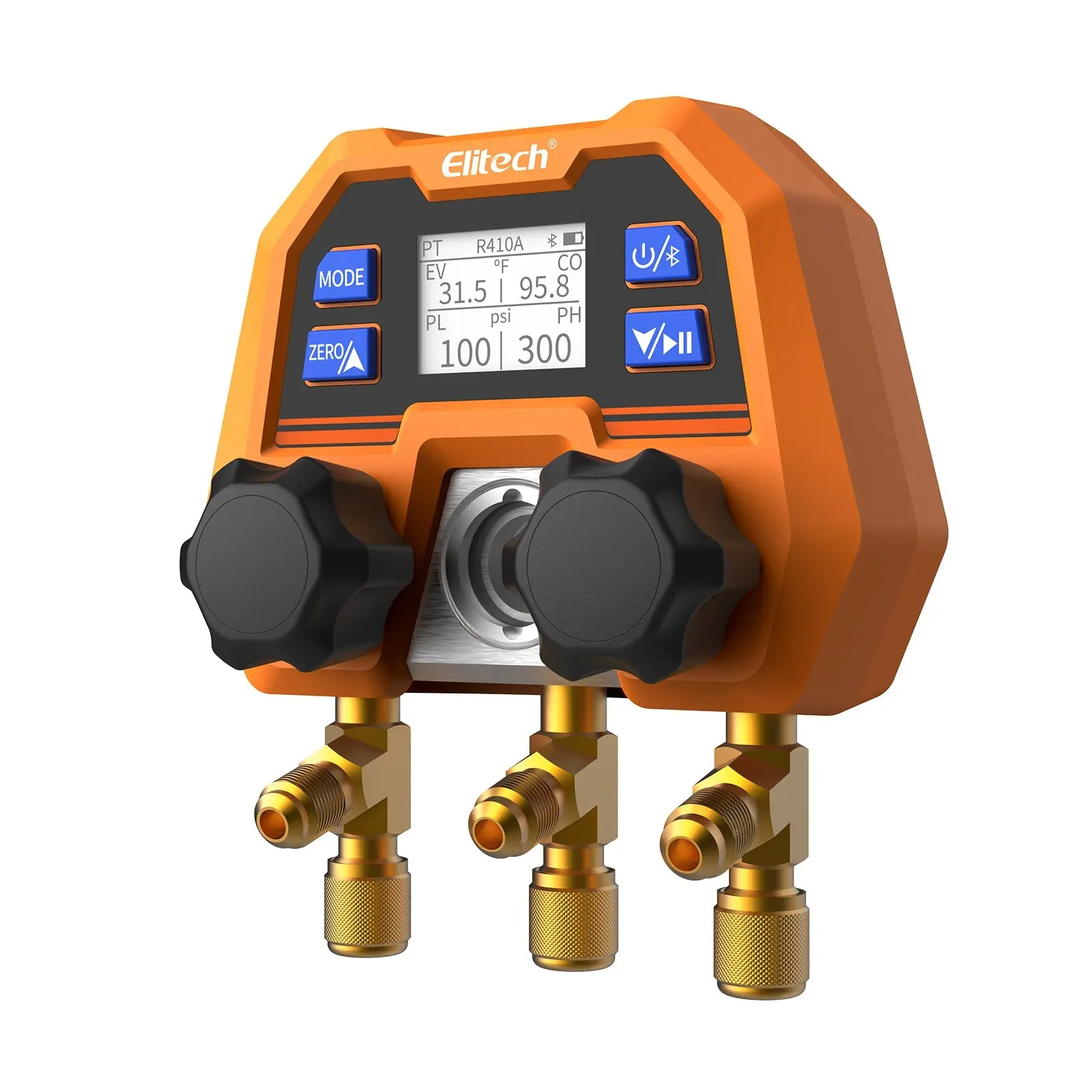 Elitech HVAC Digital Manifold Gauge App Control AC Gauges, DMG-4B