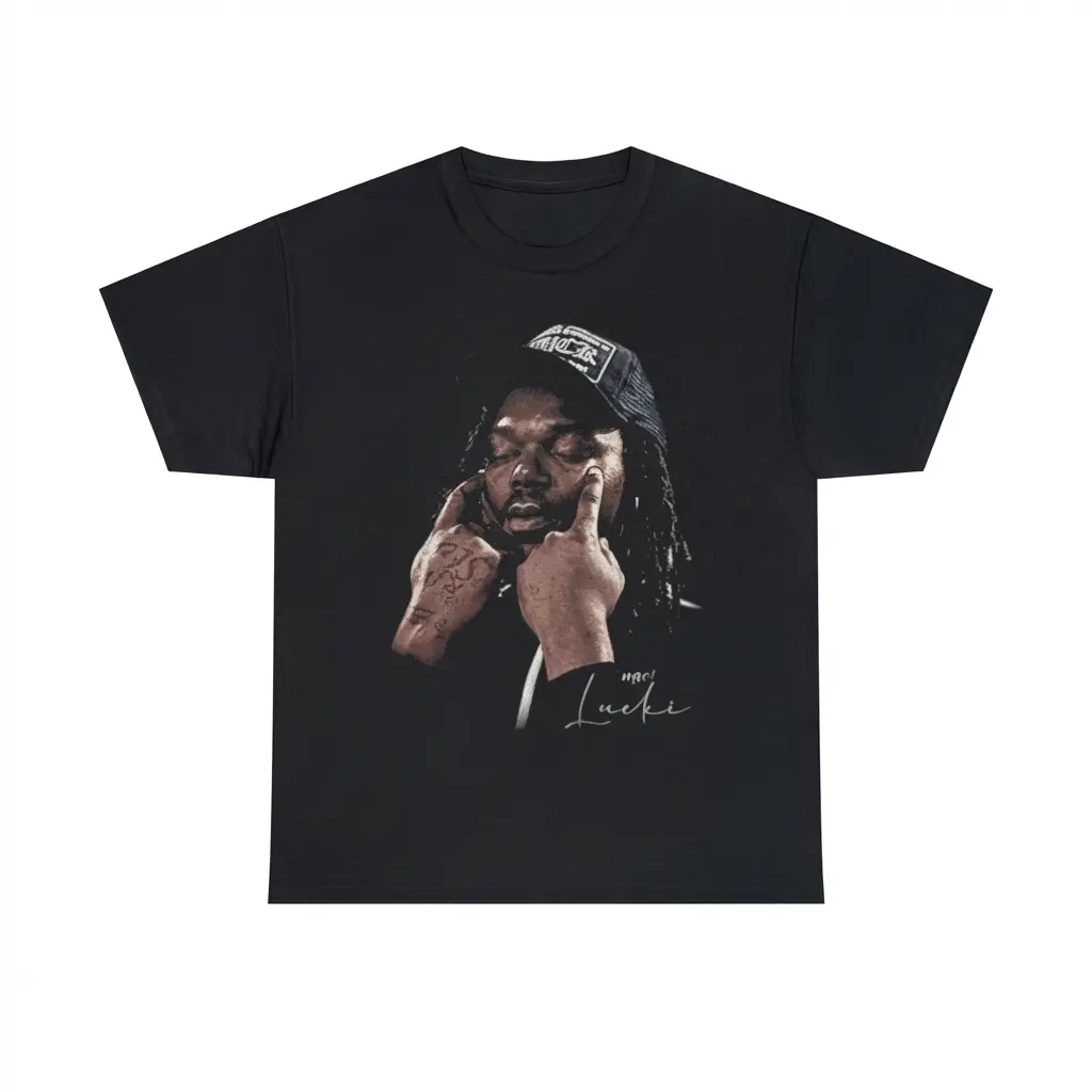 LUCKI FACE TEE – GRAPHIC BOOTLEG T-SHIRT Suitable for all seasons - classic styles, fun graphic tee shirts, base layers, casual streetwear, suitable for both men and women.