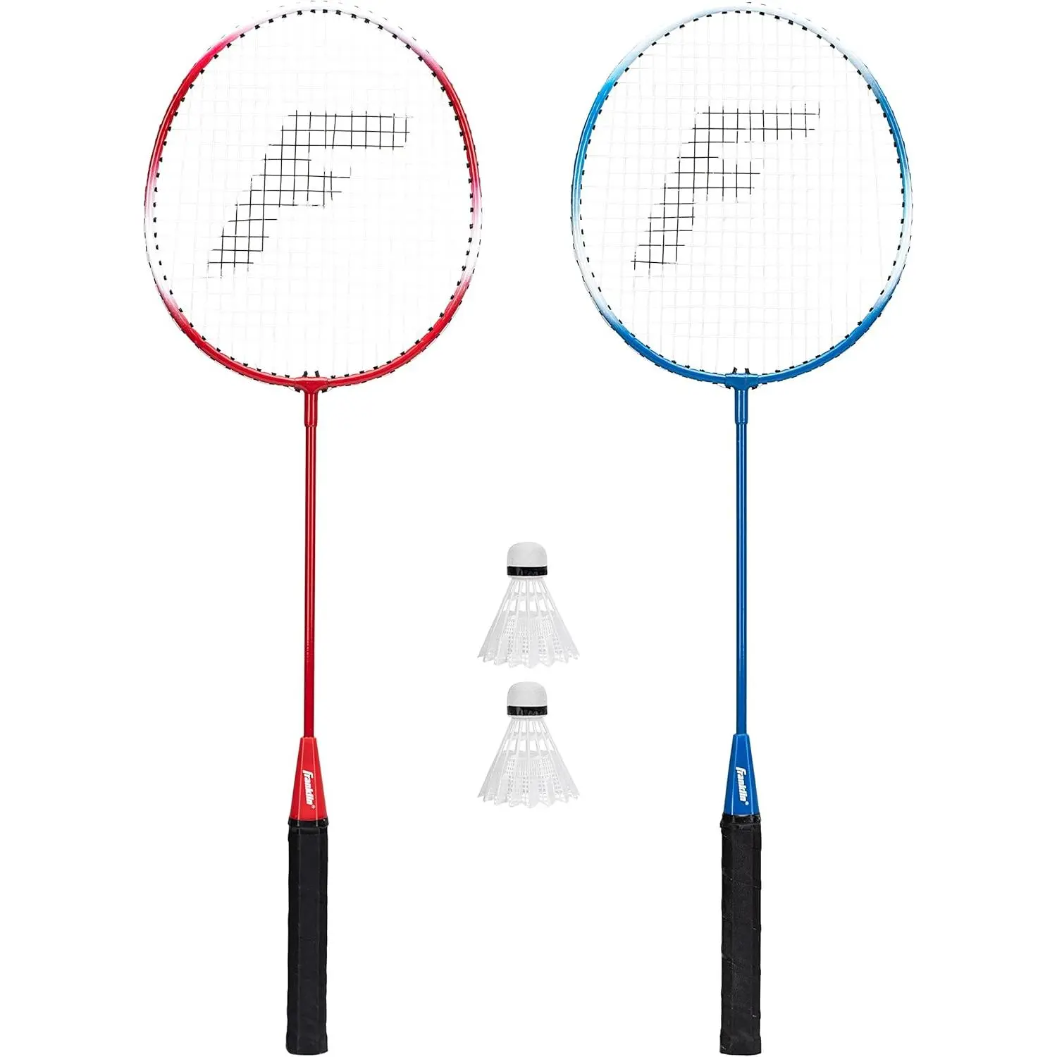 Franklin Sports Badminton Racket + Birdie Set - Replacement Badminton Equipment for Kids + Adults - 2 Player - 4 Player Badminton Racket Sets