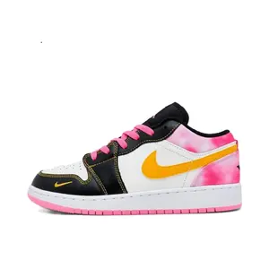 Youth Jordan 1 Low SE BG Black/University Gold-Sail (IV2445 010) (GS)