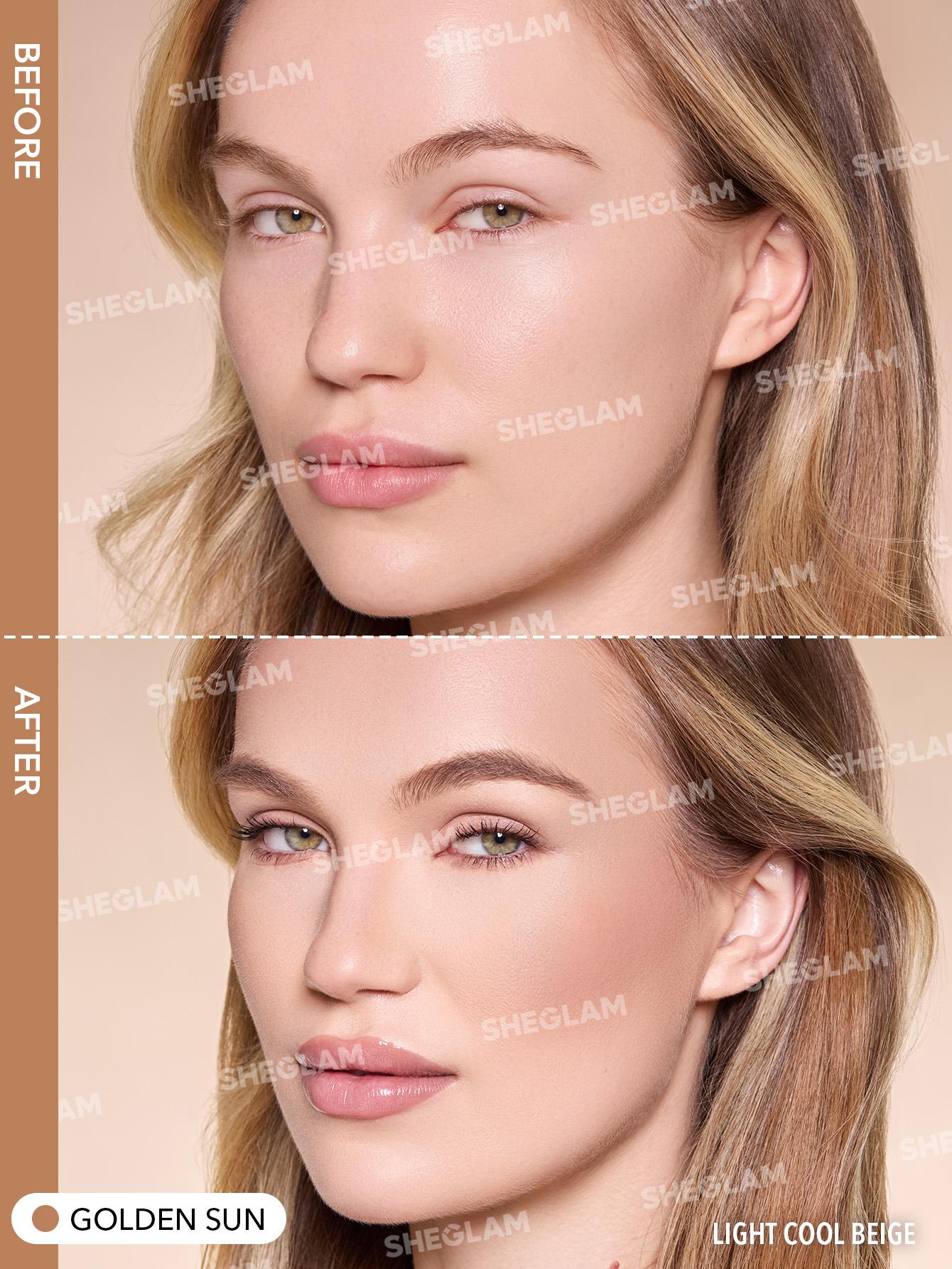 【FREE SHIPPING】SHEGLAM Color Bloom Liquid Blush Lightweight Dewy Finish Sun Sculpt Liquid Contour Glow Bloom Liquid Highlighter Long Lasting Smooth
