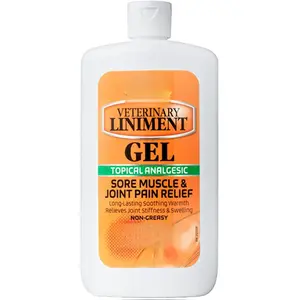 Absorbine Veterinary Liniment Topical Analgesic Sore Muscle and Arthritis Pain Relief Warming Liniment Rub, 12 Ounce Gel