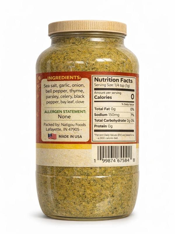 Natigou Original All Purpose Seasoning 16 oz - Versatile Flavor for Cooking