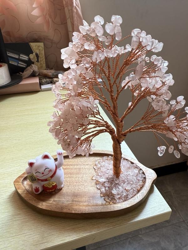 Lucky Cat and Money Tree Decorative Ornaments for Home Decor
