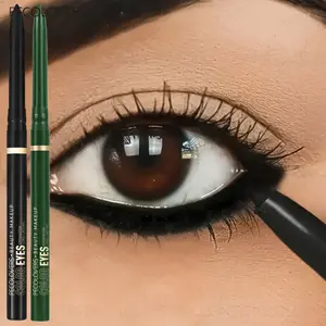 1PC Black Green Eyeliner Pencils, Long-lasting and Natural, Suitable for Holiday Makeup, Eye Cosmetics, Eye Makeup Products