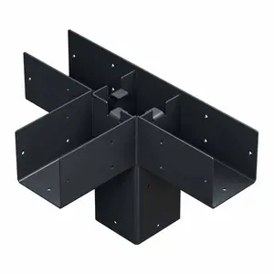 Simpson Strong-Tie SAGE-T44-KT1 (4x4) Sage-T Middle-T Connector Kit with Screws - ZMAX/Black Coating