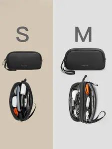 Portable Cable Organizer Bag, Travel Accessories, Cord Storage Pouch, Suitable for Power Banks, Phones, AirPods, Daily Essentials