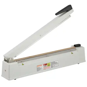 Father's Day Gift VEVOR Impulse Sealer 16 inch, Manual Heat Sealing Machine with Adjustable Heating Mode, Aluminum Shrink Wrap Bag Sealers for Plastic Mylar PE PP Bags, Portable Poly Bag Sealer with Extra Replace Kit
