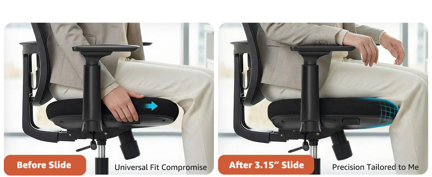 ErgoSift M1 Ergonomic Mesh Office Chair - Black Mesh, PU Leather, Plastic & Stainless Steel Parts, Adjustable Headrest, 3D Armrests, Lumbar Support, Seat Slide, 330 lb Capacity, Good Posture, Durable, Assembly Required, Home Office Use ErgoSift M1 Ergonomic Mesh Office Chair - Black Mesh, PU Leather, Plastic & Stainless Steel Parts, Adjustable Headrest, 3D Armrests, Lumbar Support, Seat Slide, 330 lb Capacity, Good Posture, Durable, Assembly Required, Home Office Use