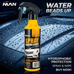 NUAN Nano Car Coating – 300ml fast-acting polish and sealant, long-lasting hydrophobic protection for daily car care.