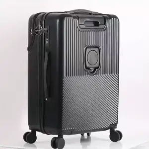 Maleta de equipaje giratoria tsa, conjunto ligero con ruedas rígidas, bloqueo expandible, 20 28, pieza de viaje, bolsa de transporte dura 24